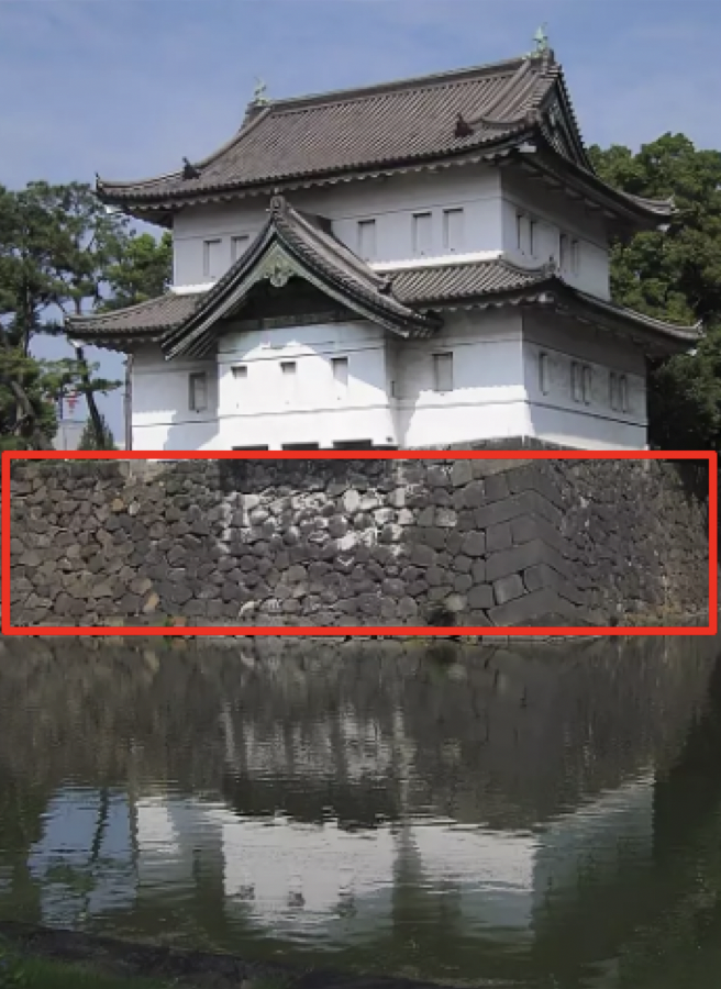 Императорский дворец в Японии, основанием которого служит древняя полигональная кладка