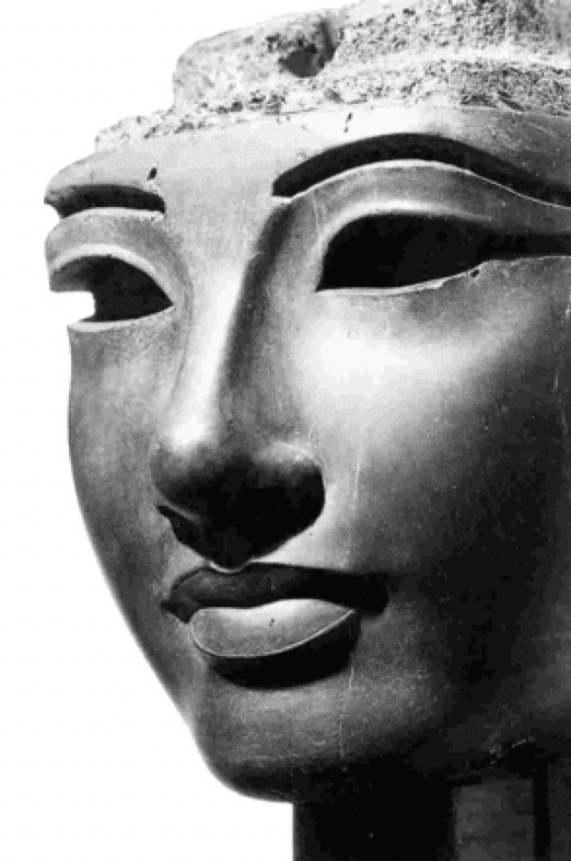 Отшлифованная скульптура головы царицы Нефертити