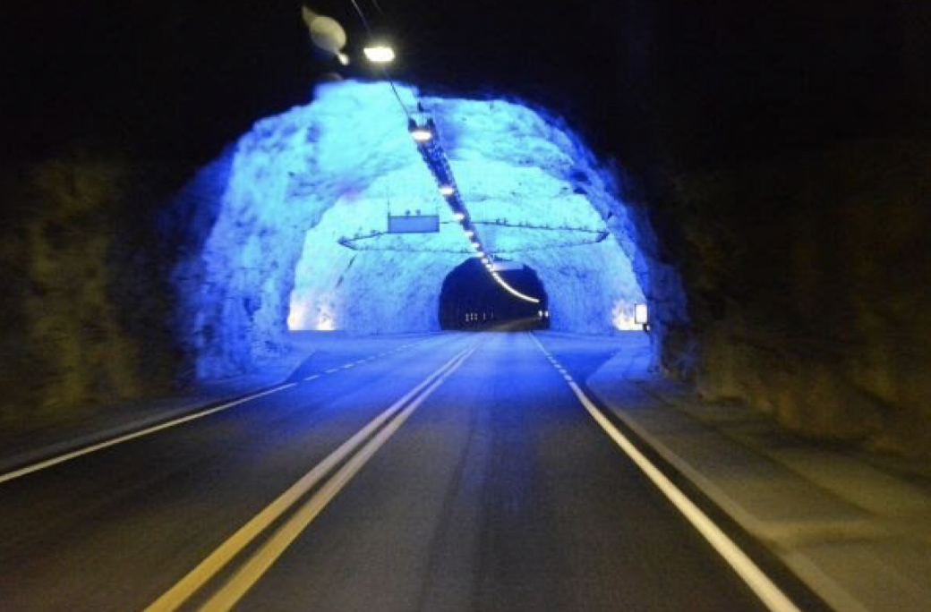 Один из туннелей на Фарерских островах