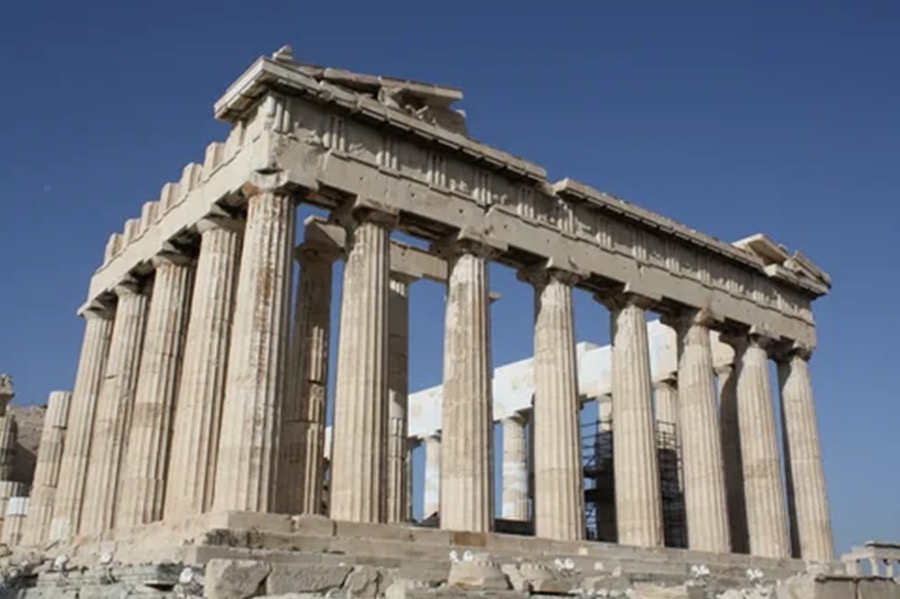 Храм Парфенон в Афинах в Греции
