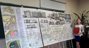 Одна из победительниц конкурса «Владимирская Русь» Евгения Голубева (Чаплыгина) и её призовая работа