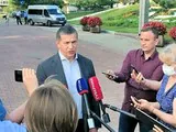 Юрий Трутнев во время пресс-подхода