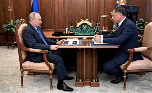 Владимир Путин и Марат Хуснуллин