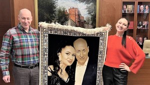 Дмитрий Гордон и его нынешняя супруга Алеся Бацман