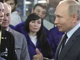 Владимир Путин на КамАЗе