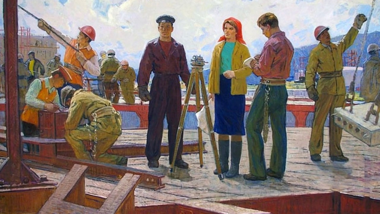 Весел стройка. «На стройке» (художник в. Каратай). Картина на стройке художник в Каратай. Дейнека 1923.