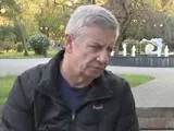 Зак Бория во время интервью в Сухуми