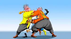 А у холопов чубы трещат