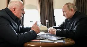 Александр Гуцан и Владимир Путин