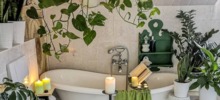 Украсьте ванную растениями
