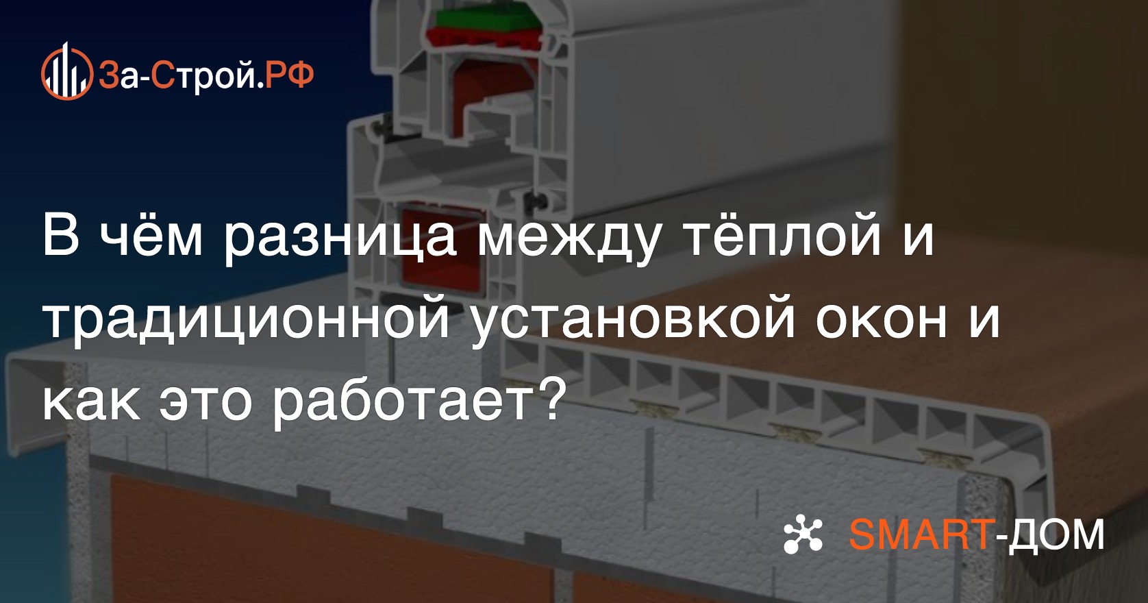 В чём разница между тёплой и традиционной установкой окон и как это работает ?